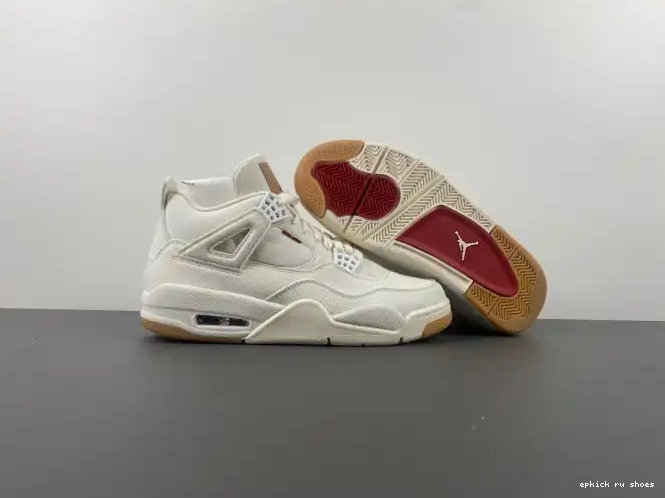 Cheap 4 Air x 'White' Jordan Levi's AO2571-100 0519